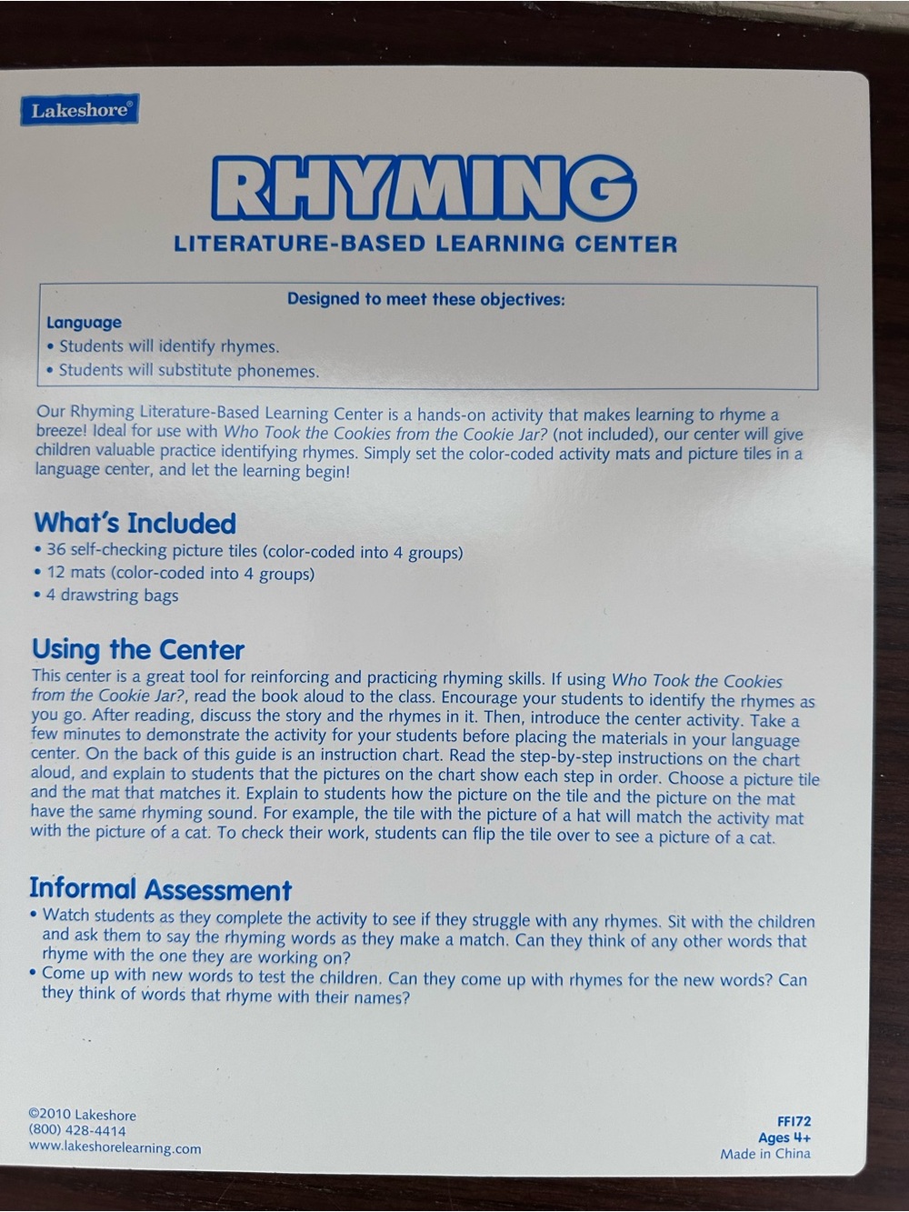 Lakeshore Rhyming Learning Center - Picture 5 of 5